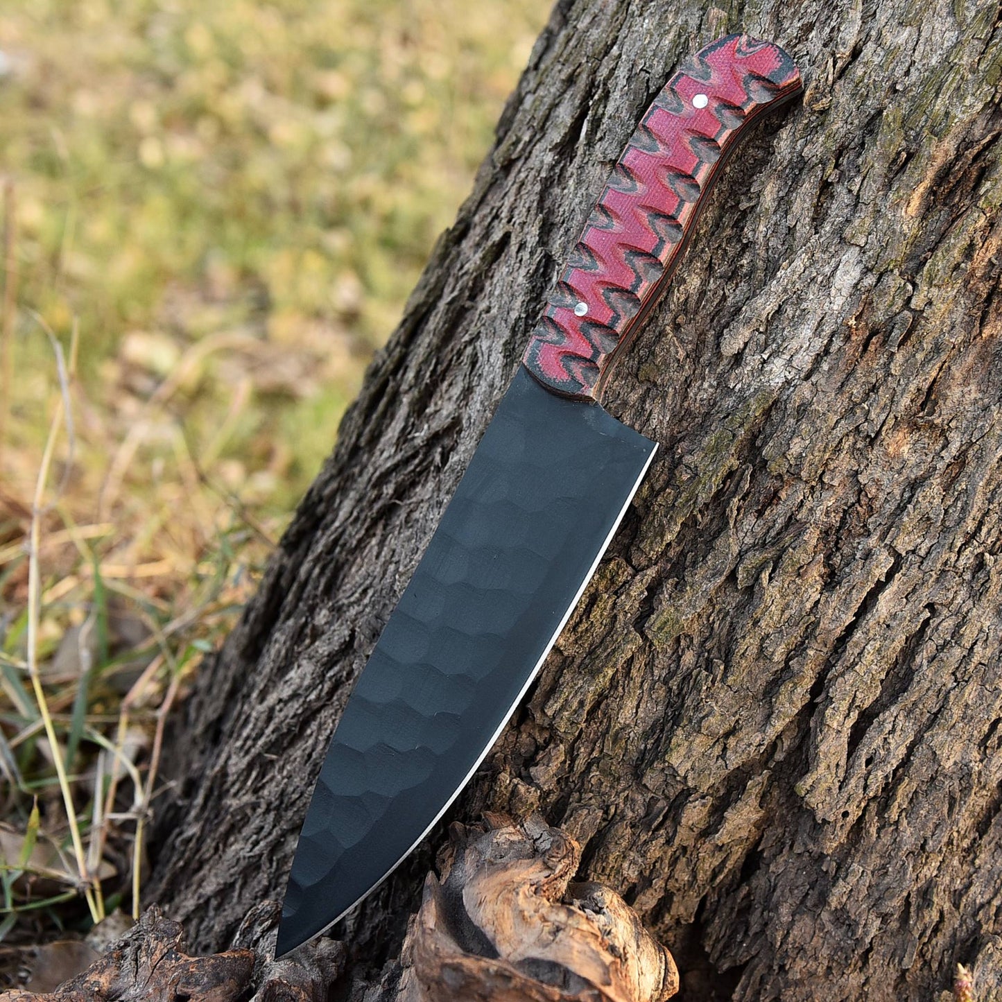 Handmade Carbon 1095 Steel Blade Chef Knife Kitchen Knife Micarta Handle