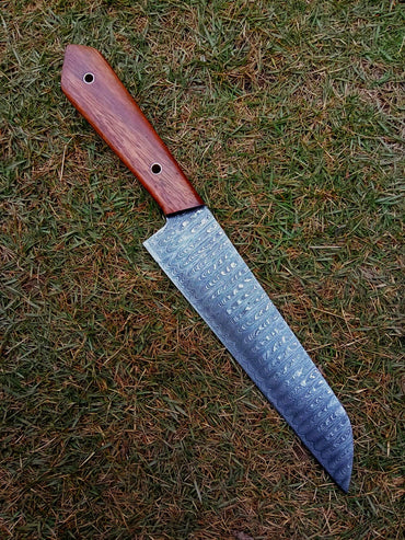 Custom Hand Forged Damascus Steel Blade Chef Knife Kitchen Knife
