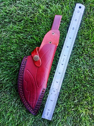 High-End EDC Leather Knife Sheath Fixed Blade Sheath Outdoor Carry