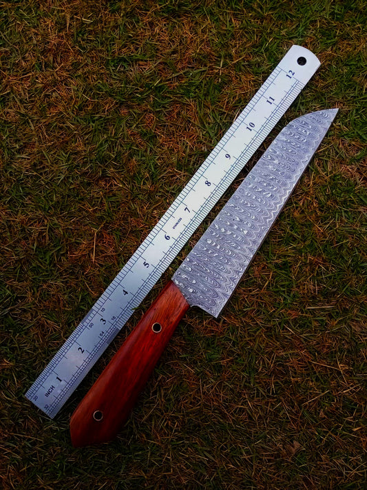 Custom Hand Forged Damascus Steel Blade Chef Knife Kitchen Knife