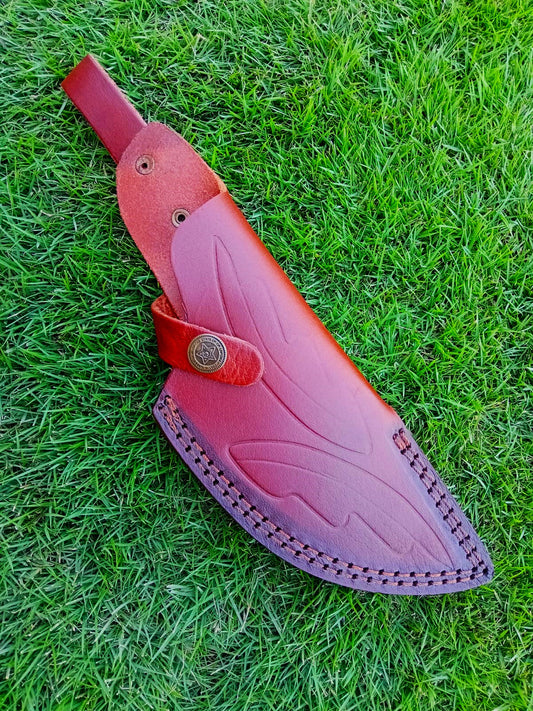 High-End EDC Leather Knife Sheath Fixed Blade Sheath Outdoor Carry