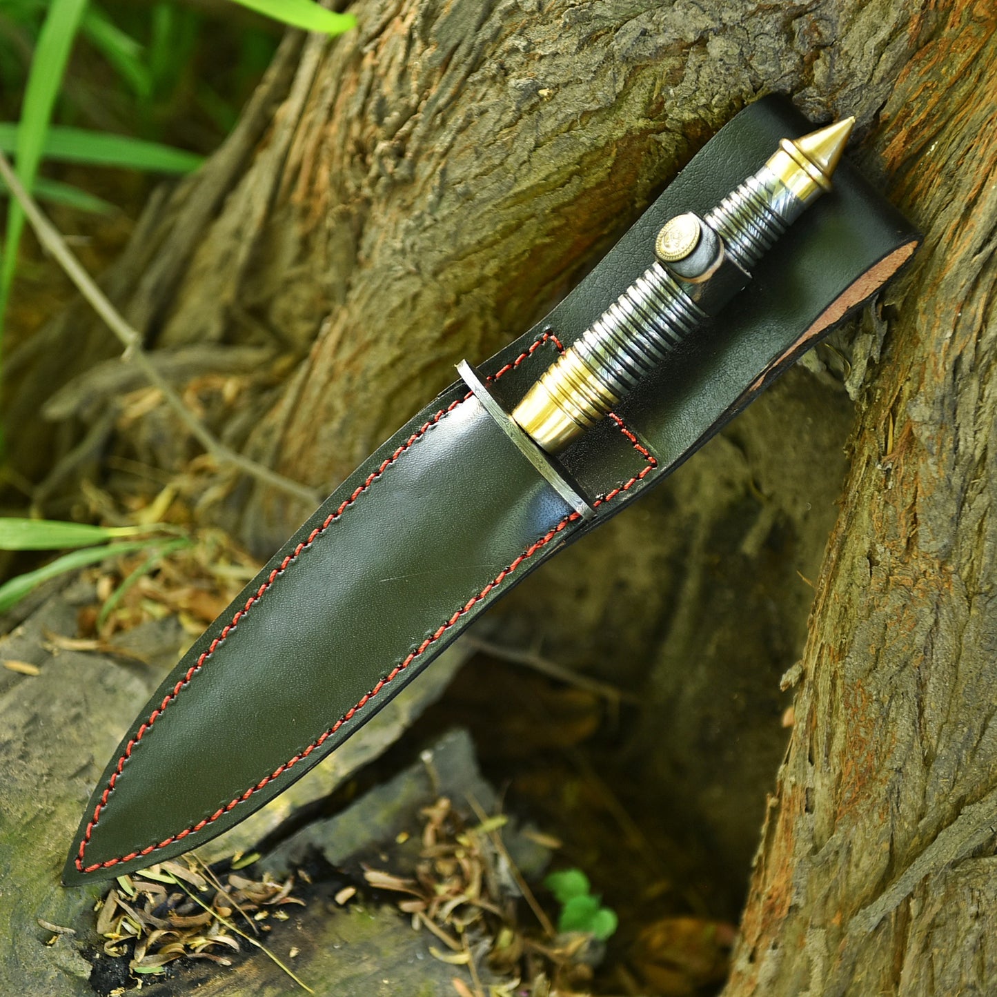 Professional Handmade Damascus Steel Double Edge Dagger Knife EDC