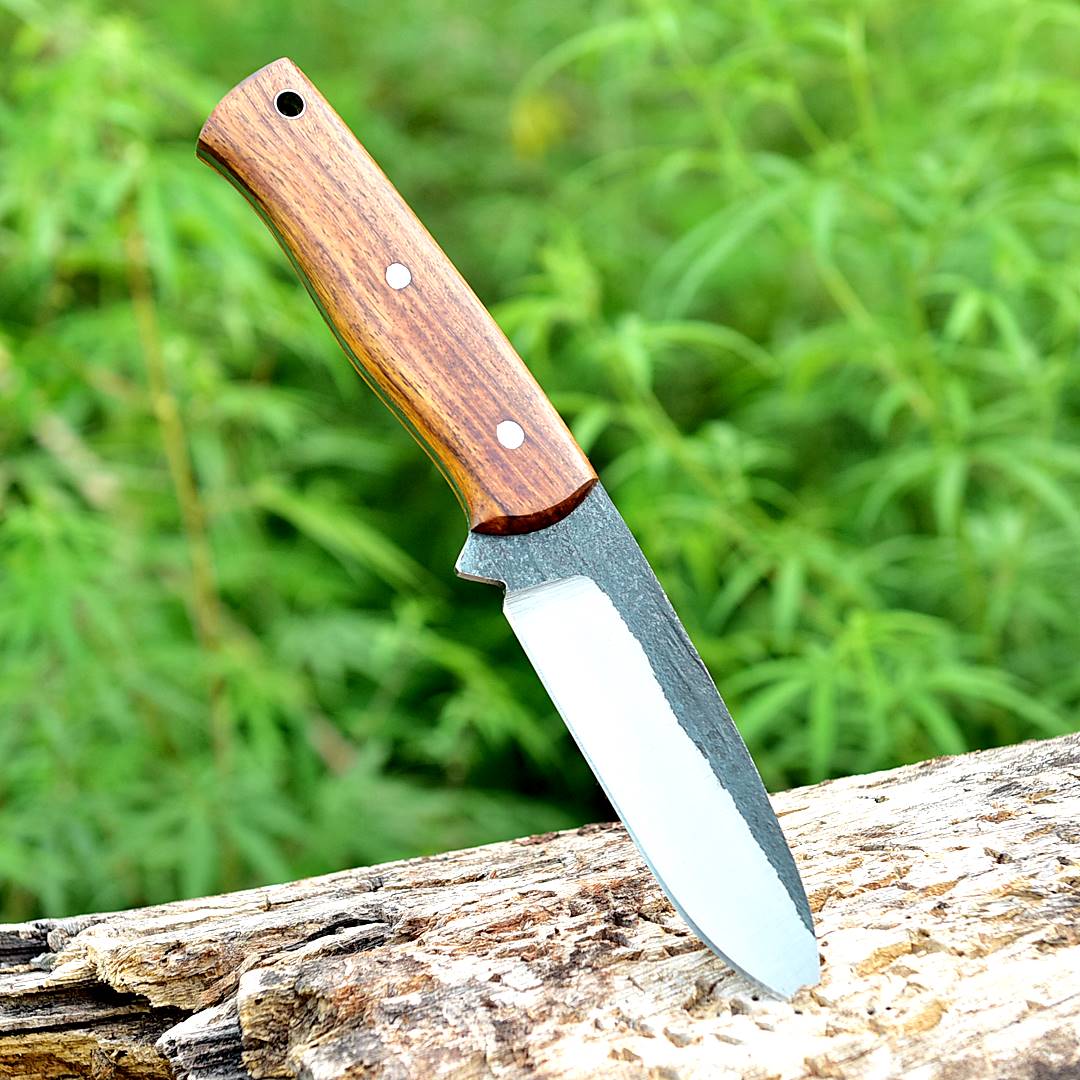 Custom Handmade Fixed Blade Knife Full tang - With Leather Sheath