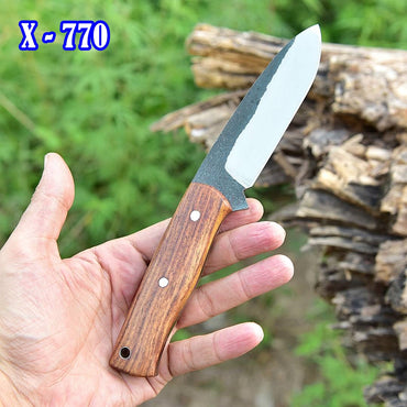 Custom Handmade Fixed Blade Knife Full tang - With Leather Sheath