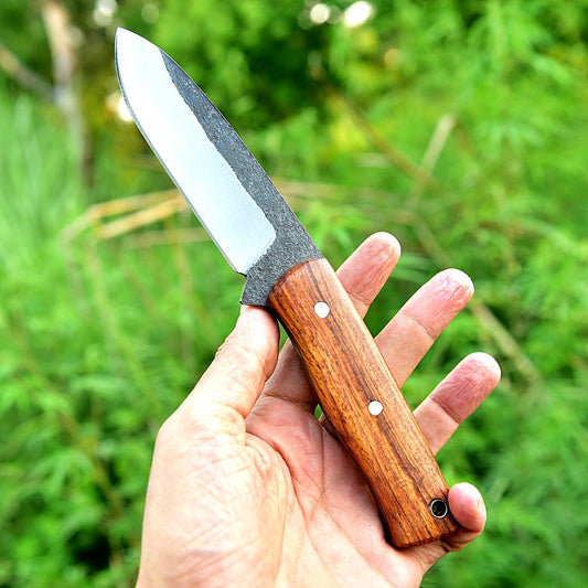Custom Handmade Fixed Blade Knife Full tang - With Leather Sheath