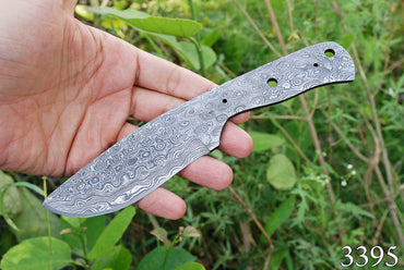 Handmade Damascus Steel Rain Pattern Kukri Blade Knife Blank Blade