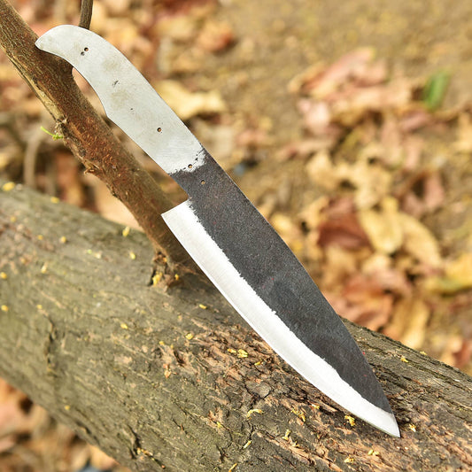 Handmade Carbon Steel Chef Knife Blank Blade Full Tang Kitchen Knife