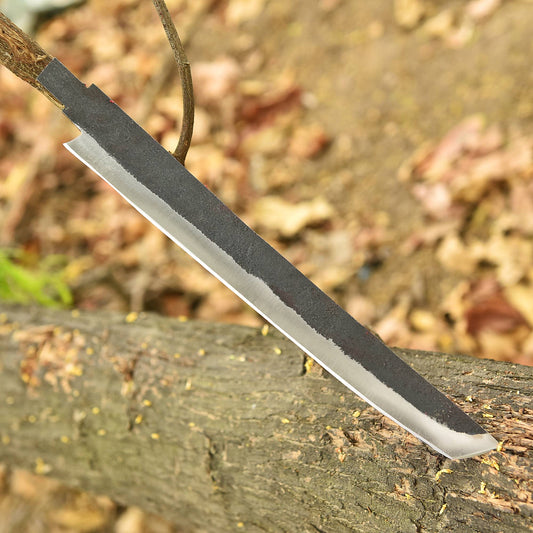 Handcrafted Precision Carbon Steel D2 Blade Utility Blank Blade Knife