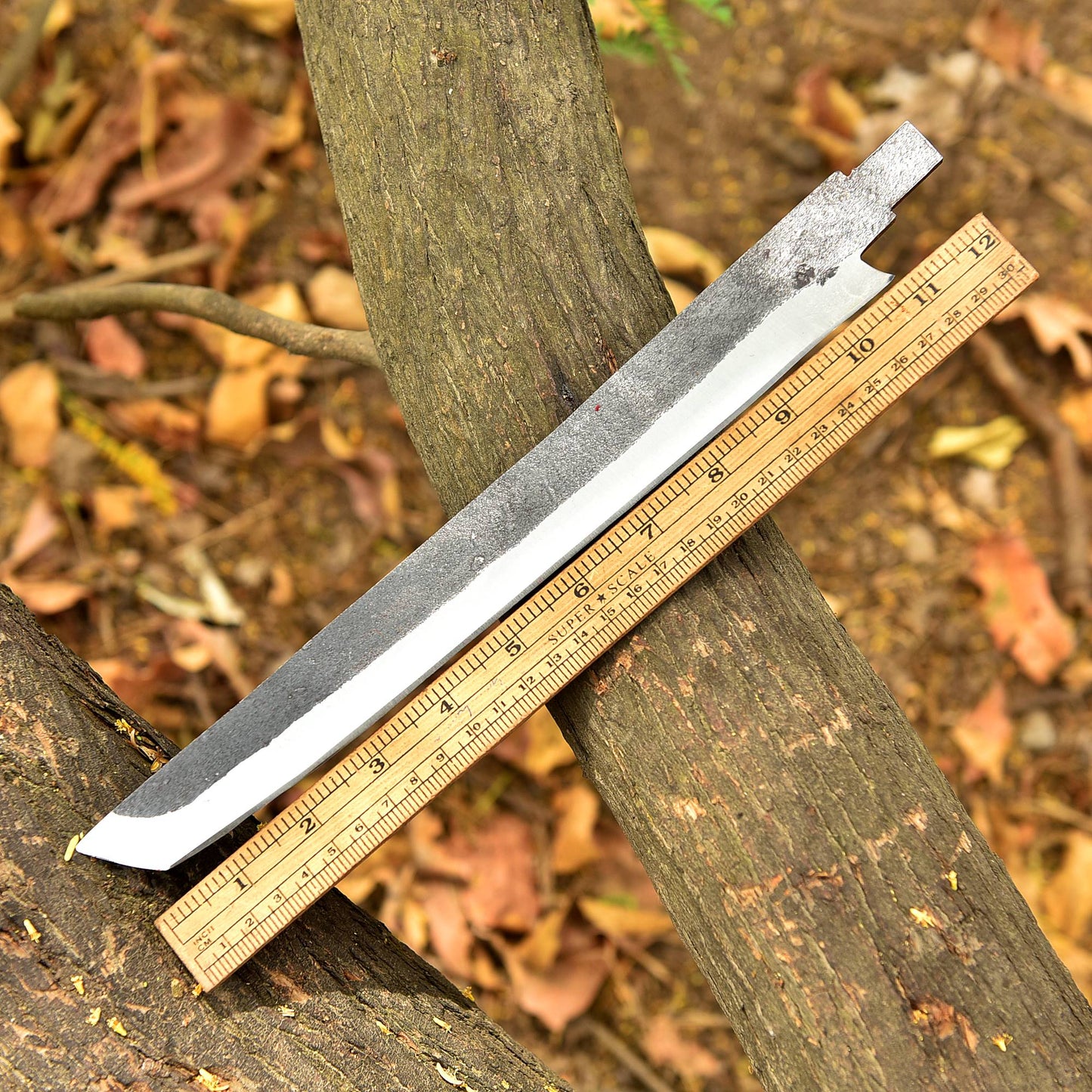 Handcrafted Precision Carbon Steel D2 Blade Utility Blank Blade Knife