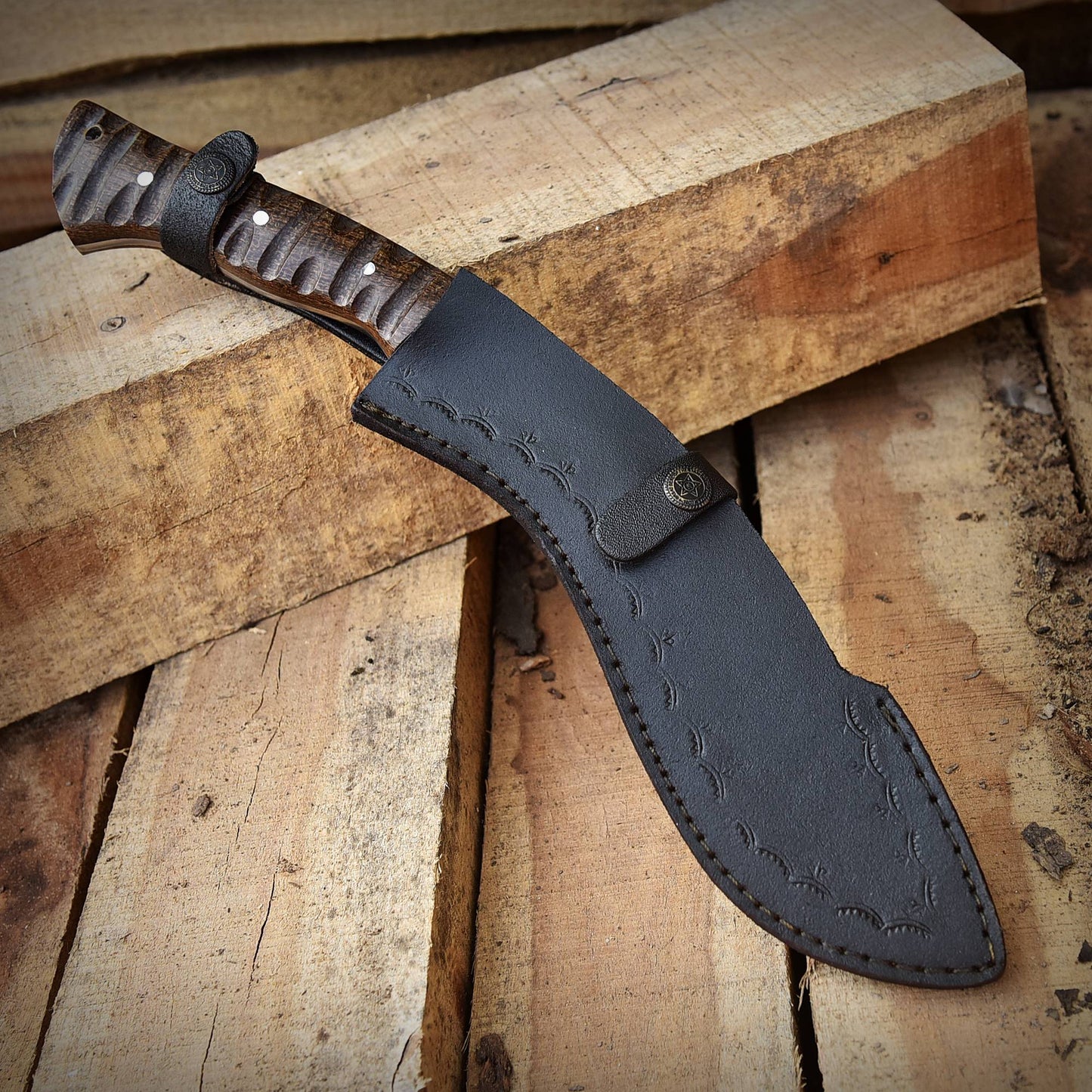 Custom Handmade Camping Hunting 1095 Steel Fixed Blade Kukri Gurkha Knife