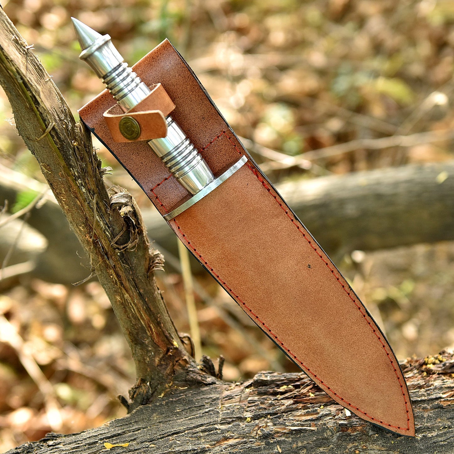 Custom Forged D2 Carbon Steel Dagger Knife High Polish Blade Steel Handle