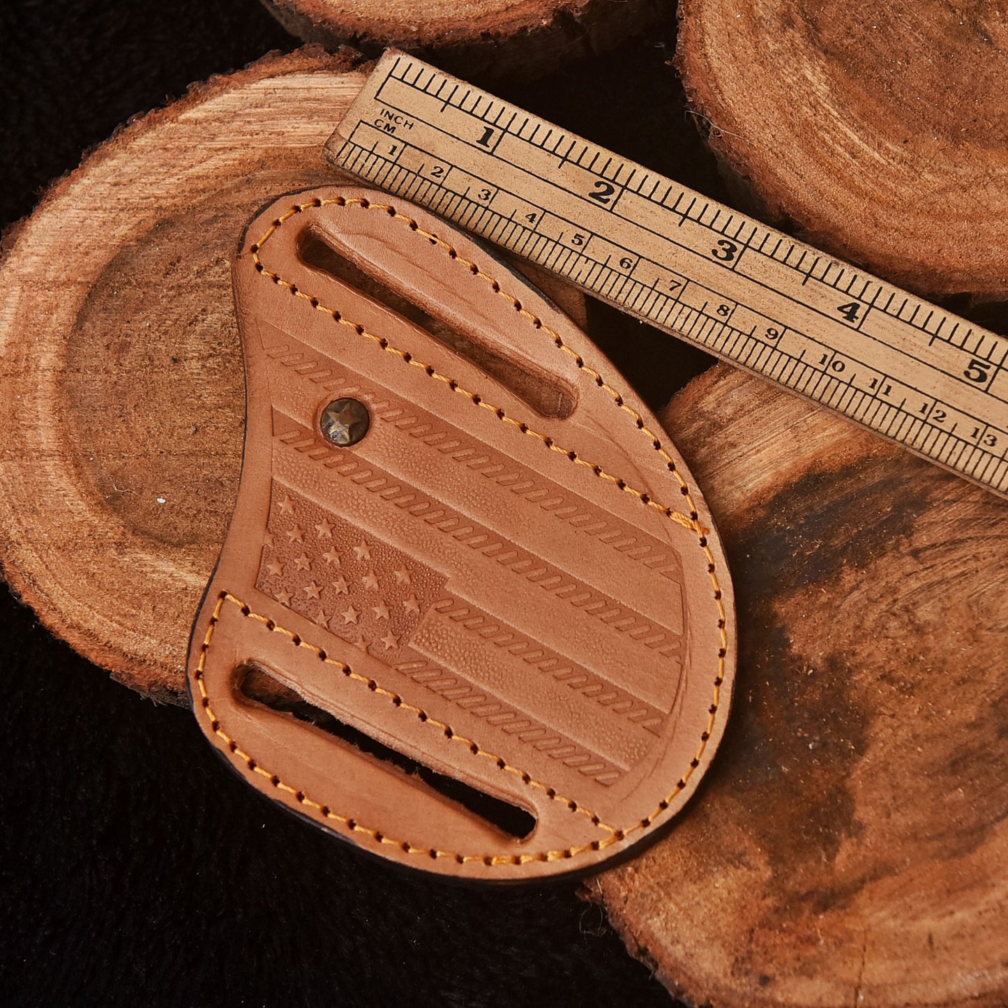 Elegant Handmade Artisan Crafted Sheep Leather Folding Knife Sheath