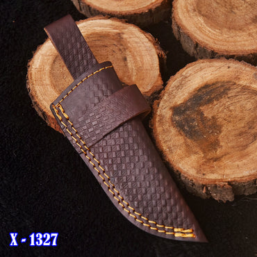 Outdoor Use Handmade Durable Top Grain Leather Fixed Blade Knife Sheath