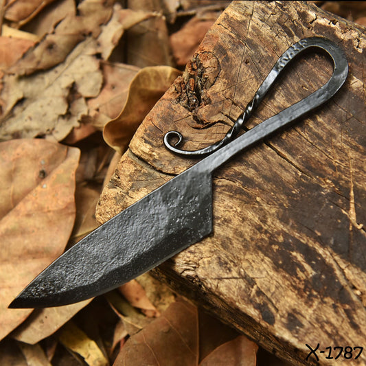 Artisan Outdoor Utility Knife Traditional Hand Forged Kitchen Knife
