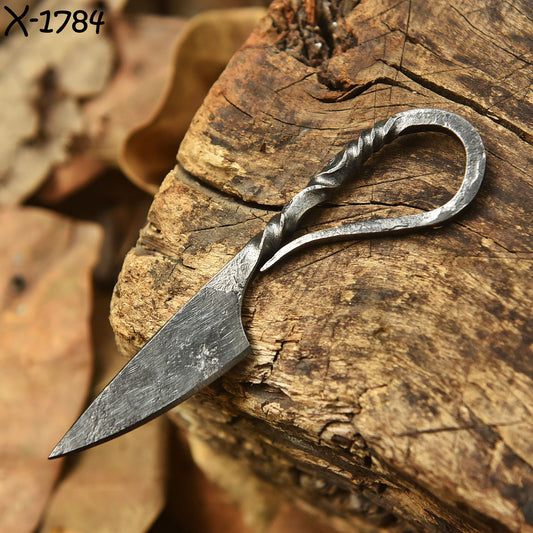 Handmade Traditional Blacksmith Mini Knife Hand Forged Rustic Utility Design