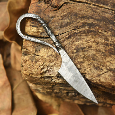 Handmade Traditional Blacksmith Mini Knife Hand Forged Rustic Utility Design