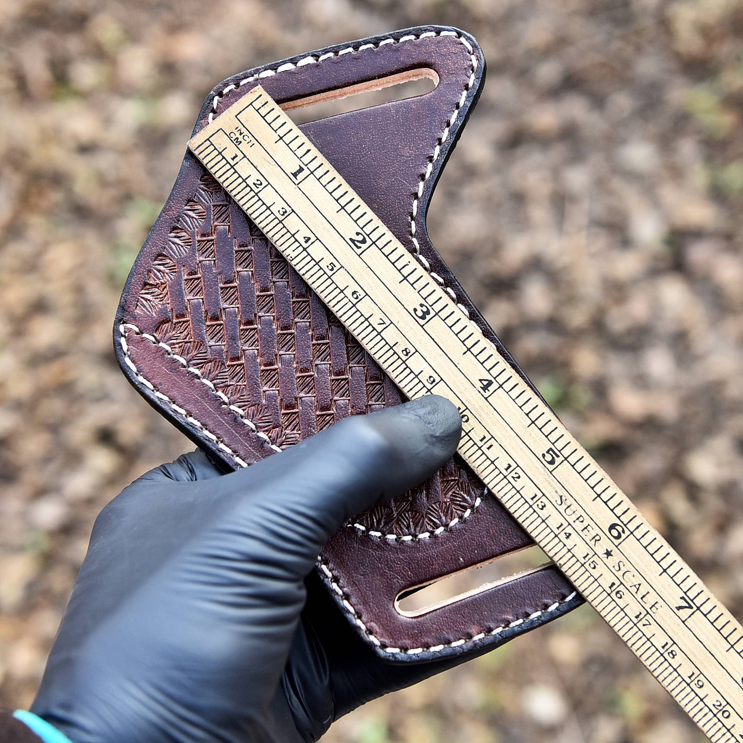 Heavy Duty Handmade Top Grain Leather Folding Knife Sheath