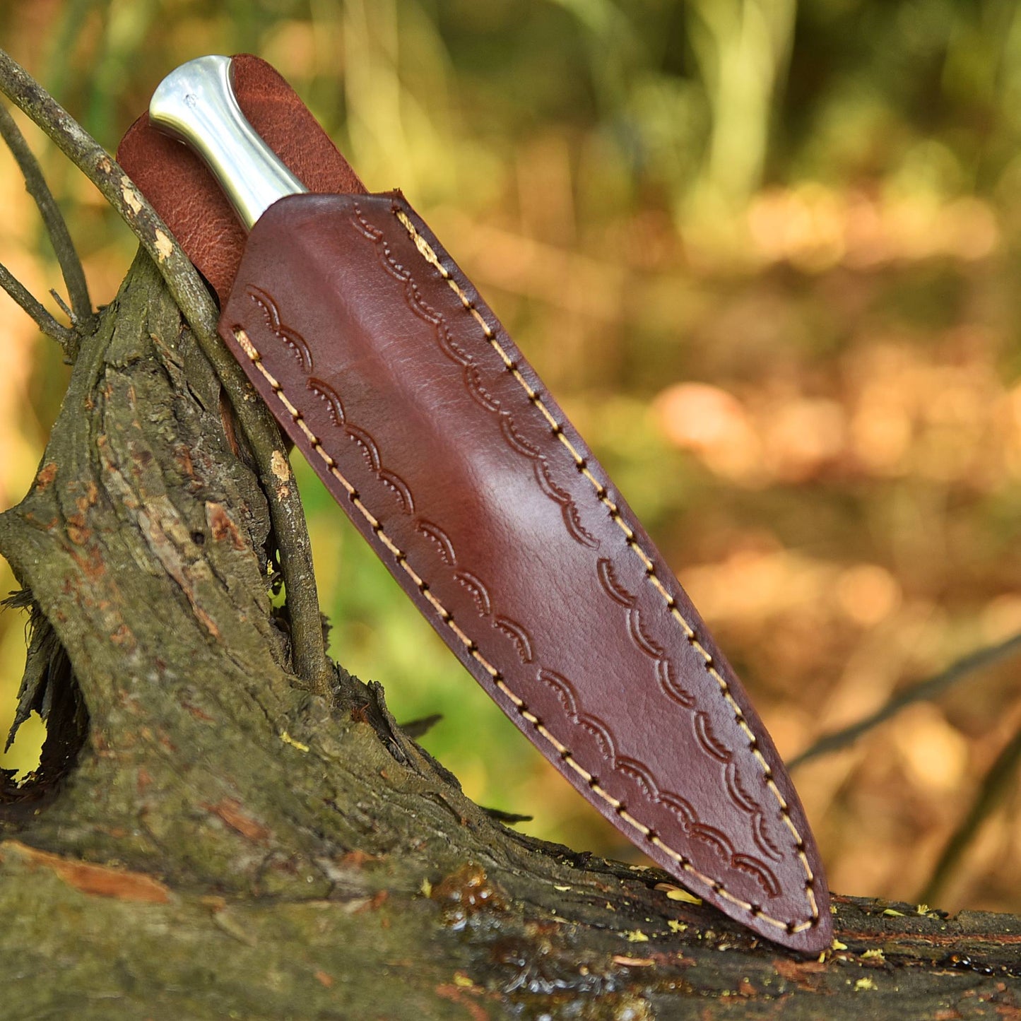 Classic Fixed Blade Double Edge High Polish Blade Dagger Steel Handle