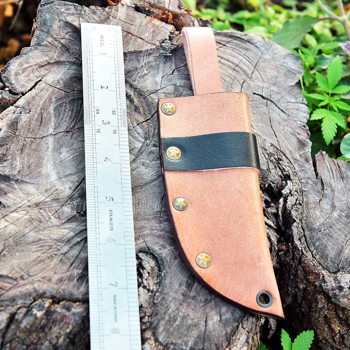 Premium Cowhide Leather Knife Sheath Belt Carry Fixed Blade Sheath