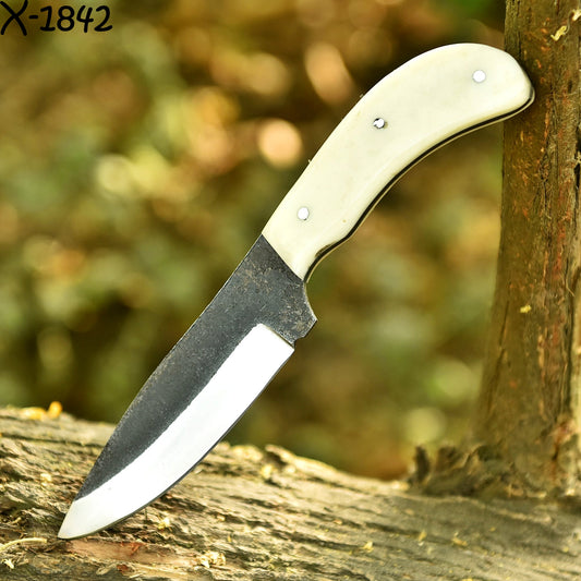 Premium Handmade Hunting Camping Outdoor Adventure Carbon Steel Skinner Knife
