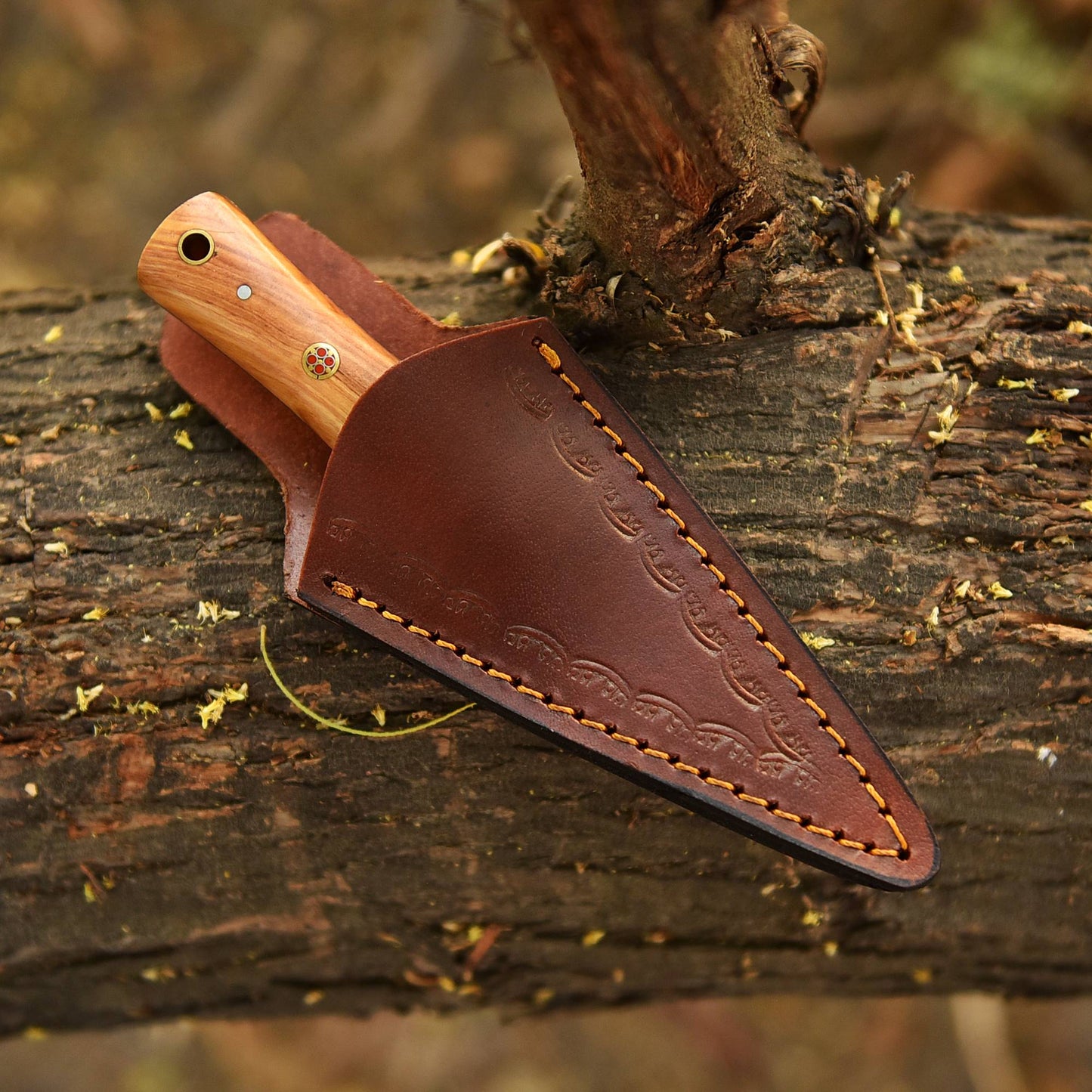 Adventure Hand Forged Damascus Steel Double Edge Blade Dagger Knife
