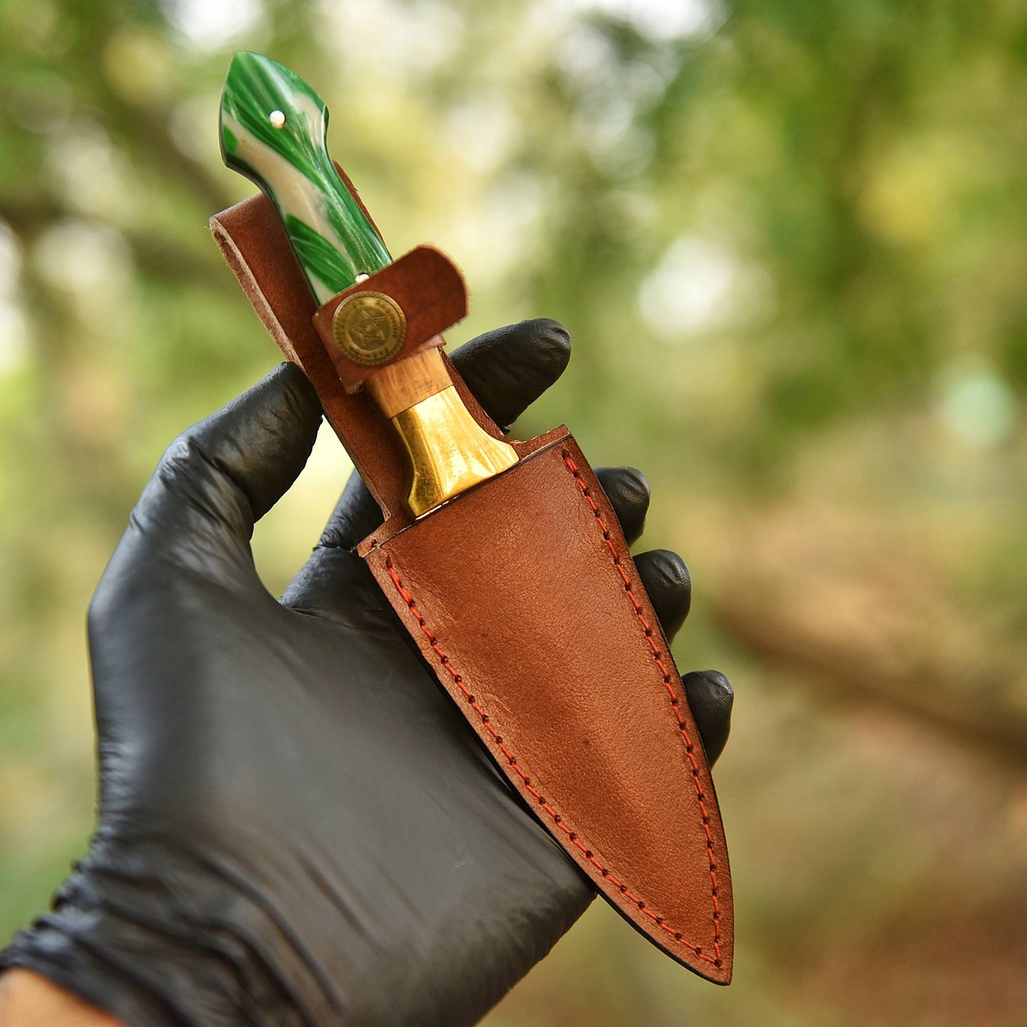Luxury Handcrafted Double Edge Carbon Steel D2 Blade Dagger Knife