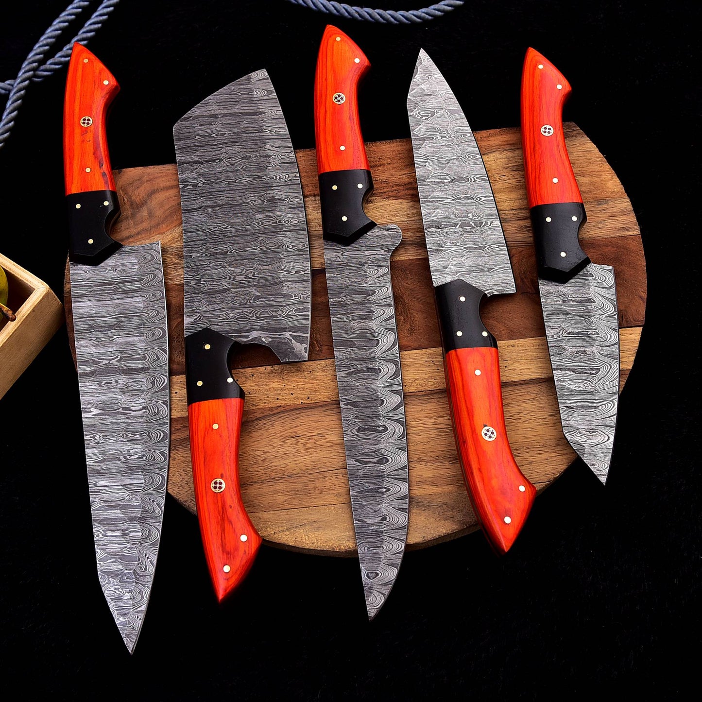 Japanese Damascus Chef Knives Set Kitchen Professional Knife Set X-256