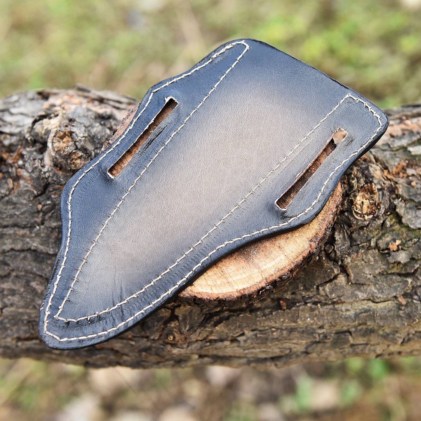 Custom Handmade Fix Blade knife Leather Sheath - Vertical Carry