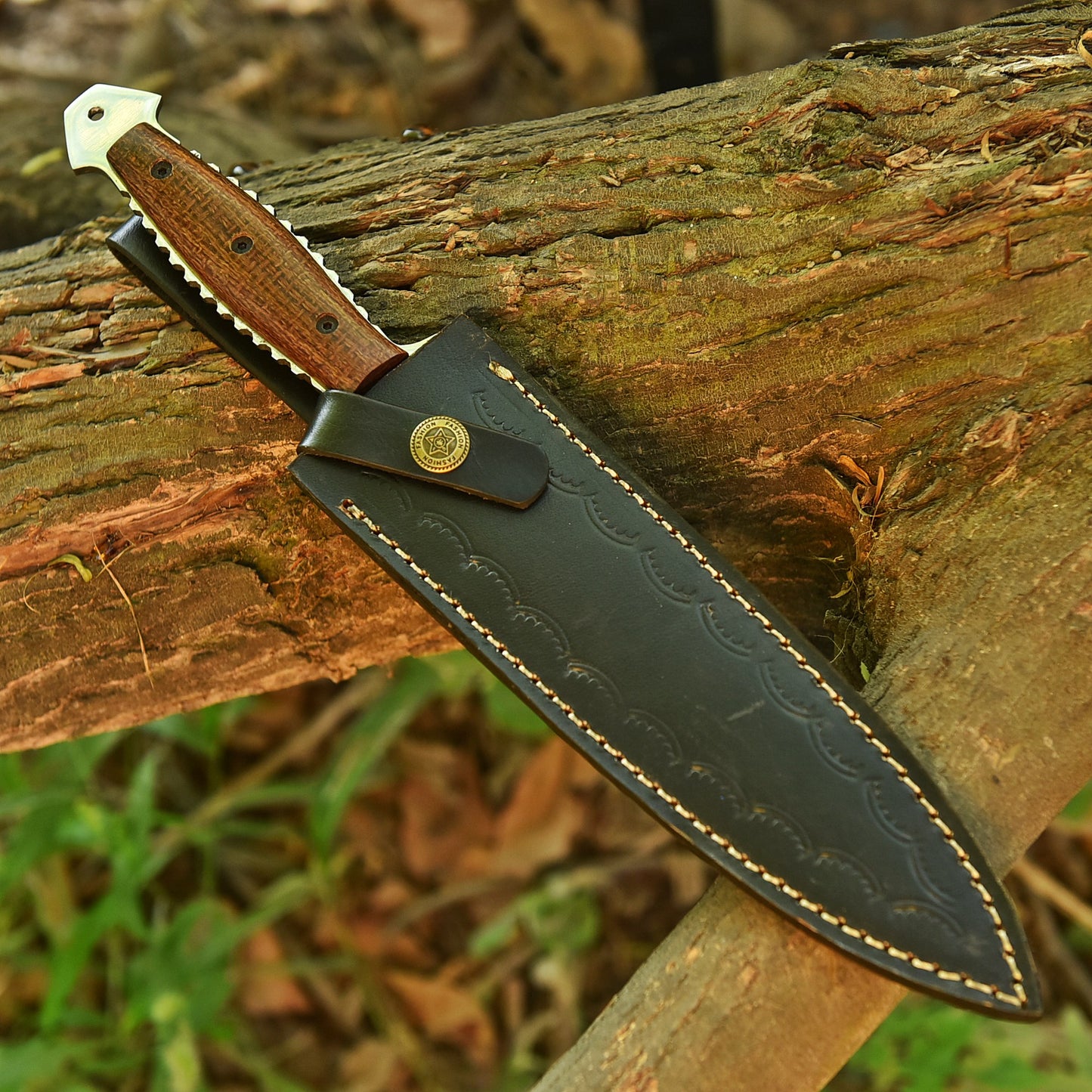 Handmade Carbon Steel Double Edge Blade Dagger Knife Full Tang Micarta Handle