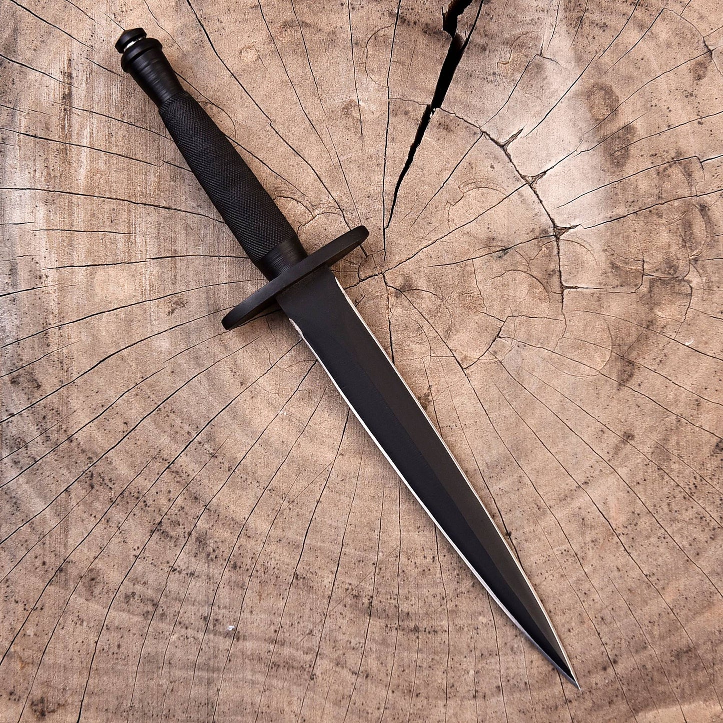 V-42 WW2 Stiletto US Army Dagger Knife Spike Fixed Blade Dual Edge Full Tang x-755