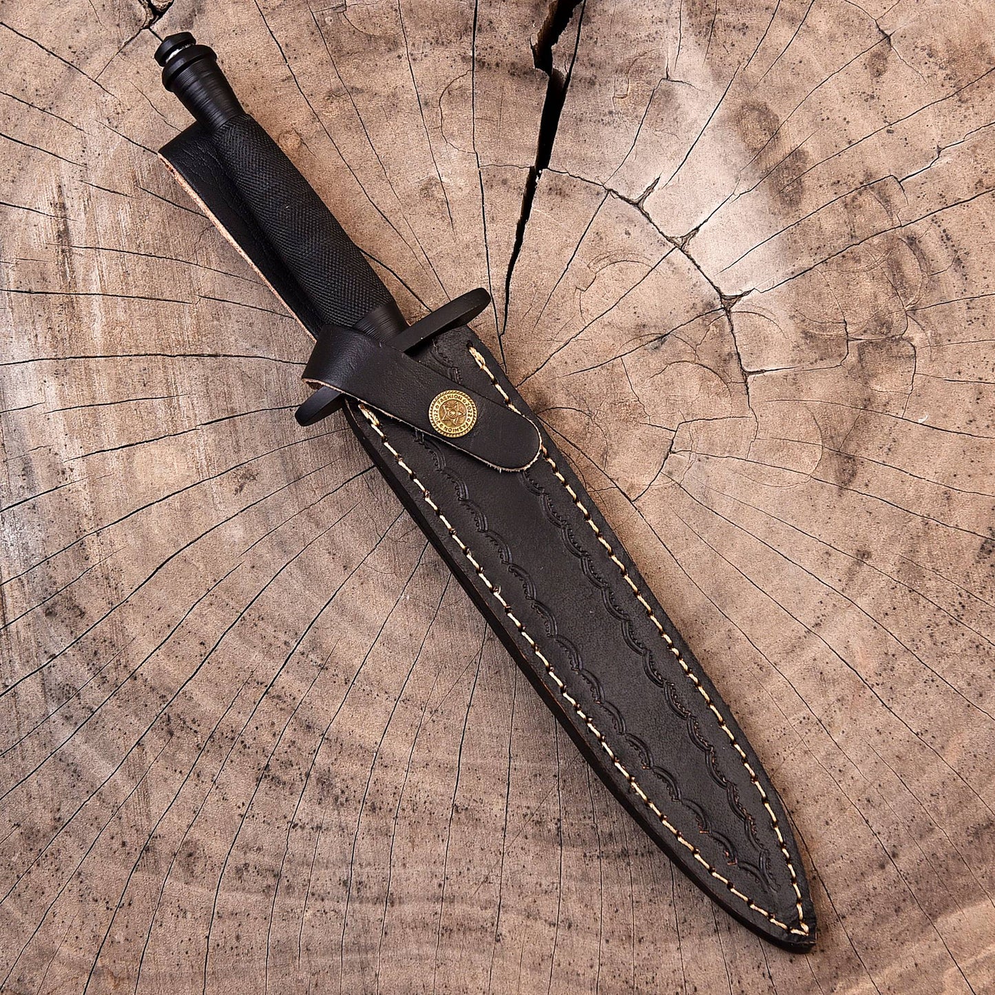 V-42 WW2 Stiletto US Army Dagger Knife Spike Fixed Blade Dual Edge Full Tang x-755