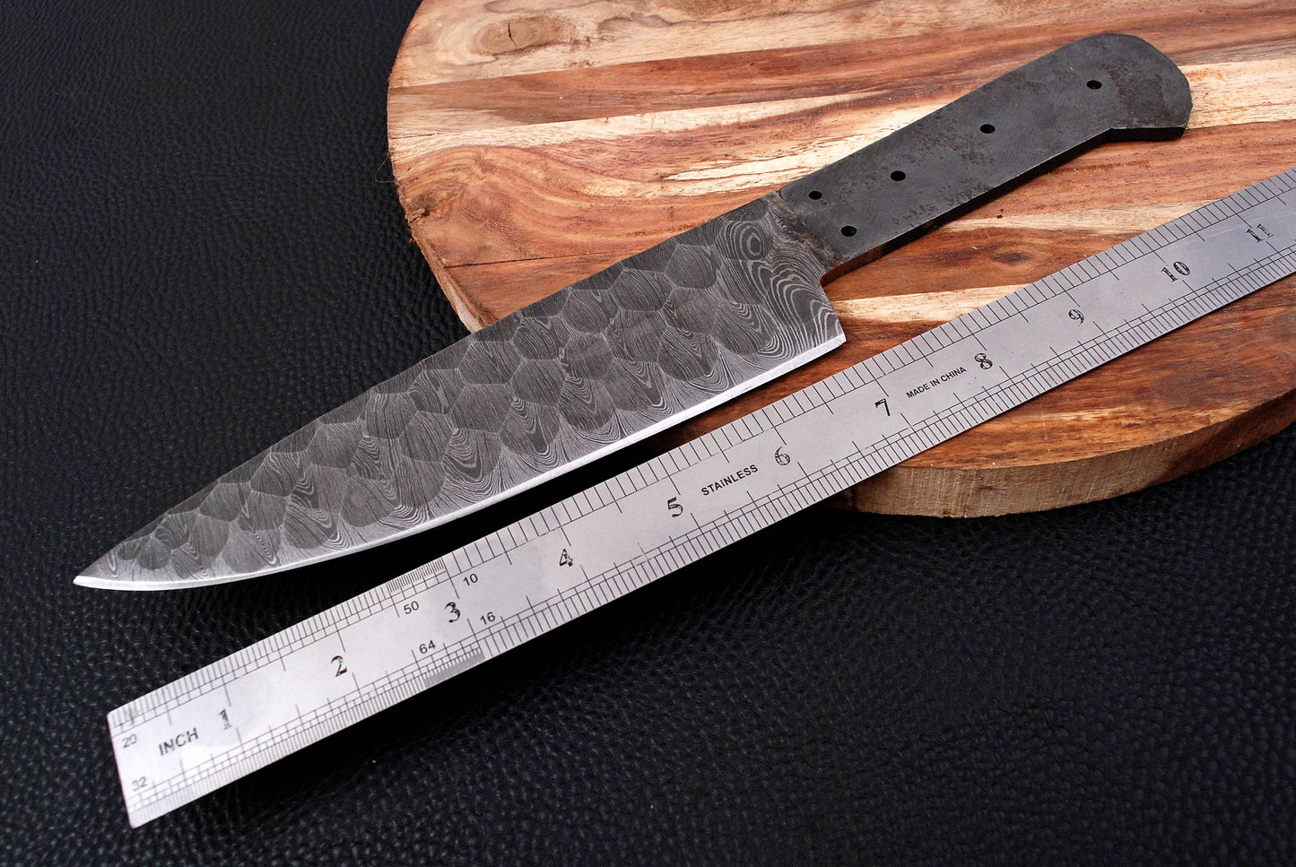 Damascus Chef Knife Blank Blade for Knife Making x-147