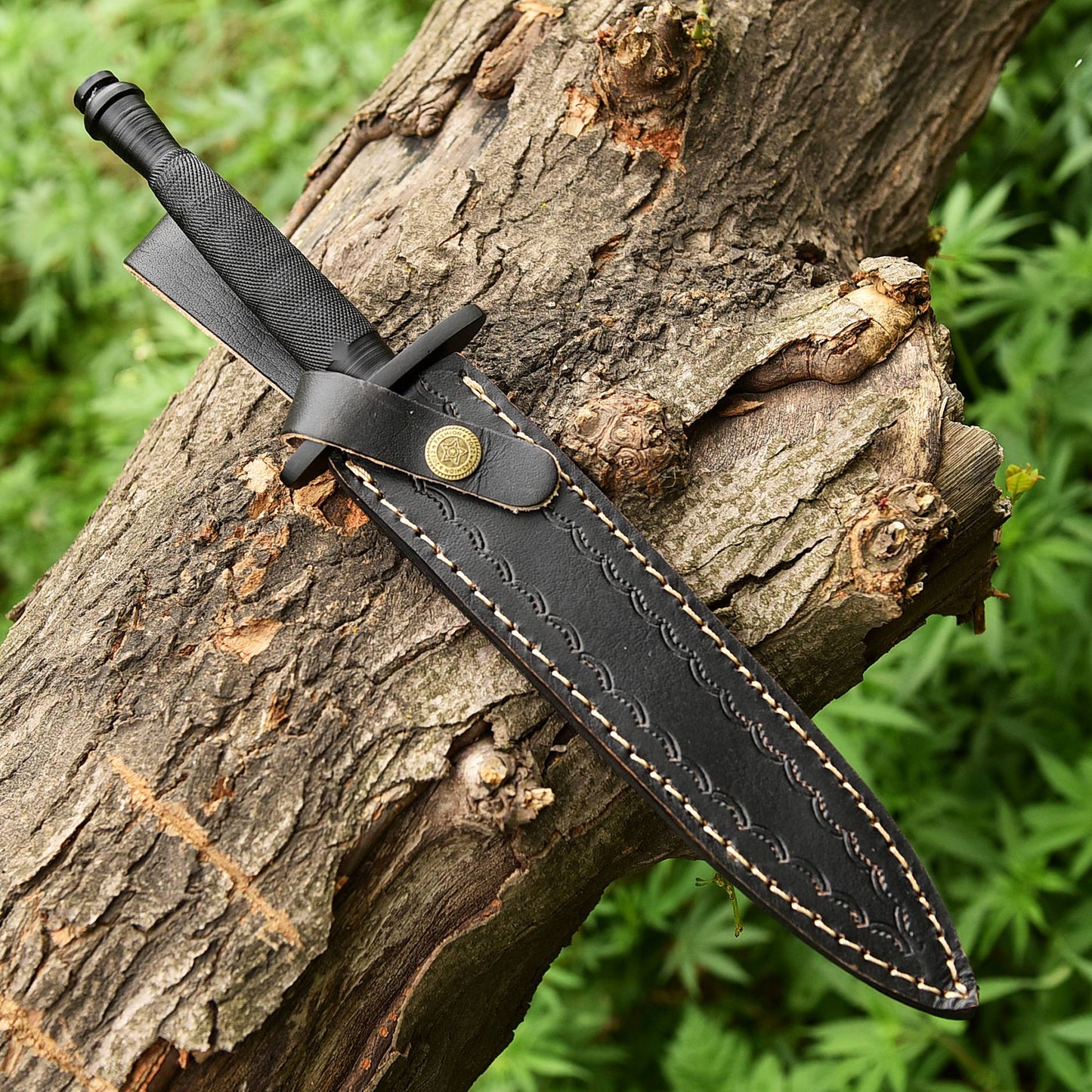 V-42 WW2 Stiletto US Army Dagger Knife Spike Fixed Blade Dual Edge Full Tang x-755