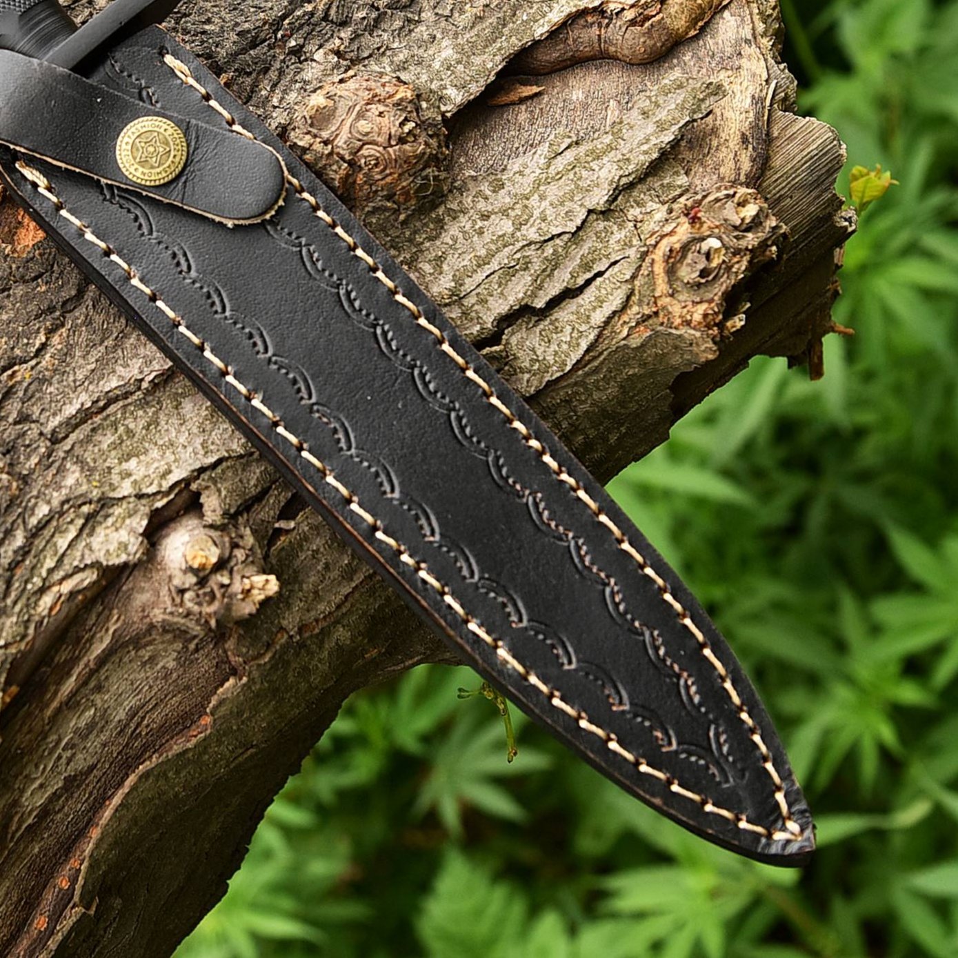 Vintage Sykes Fairbairn Double-Edged V42 Military Knife With Leather Sheath