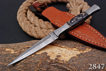 Handmade Forged Japanese Damascus Knife Best Outdoor Tactical Multi-Purpose