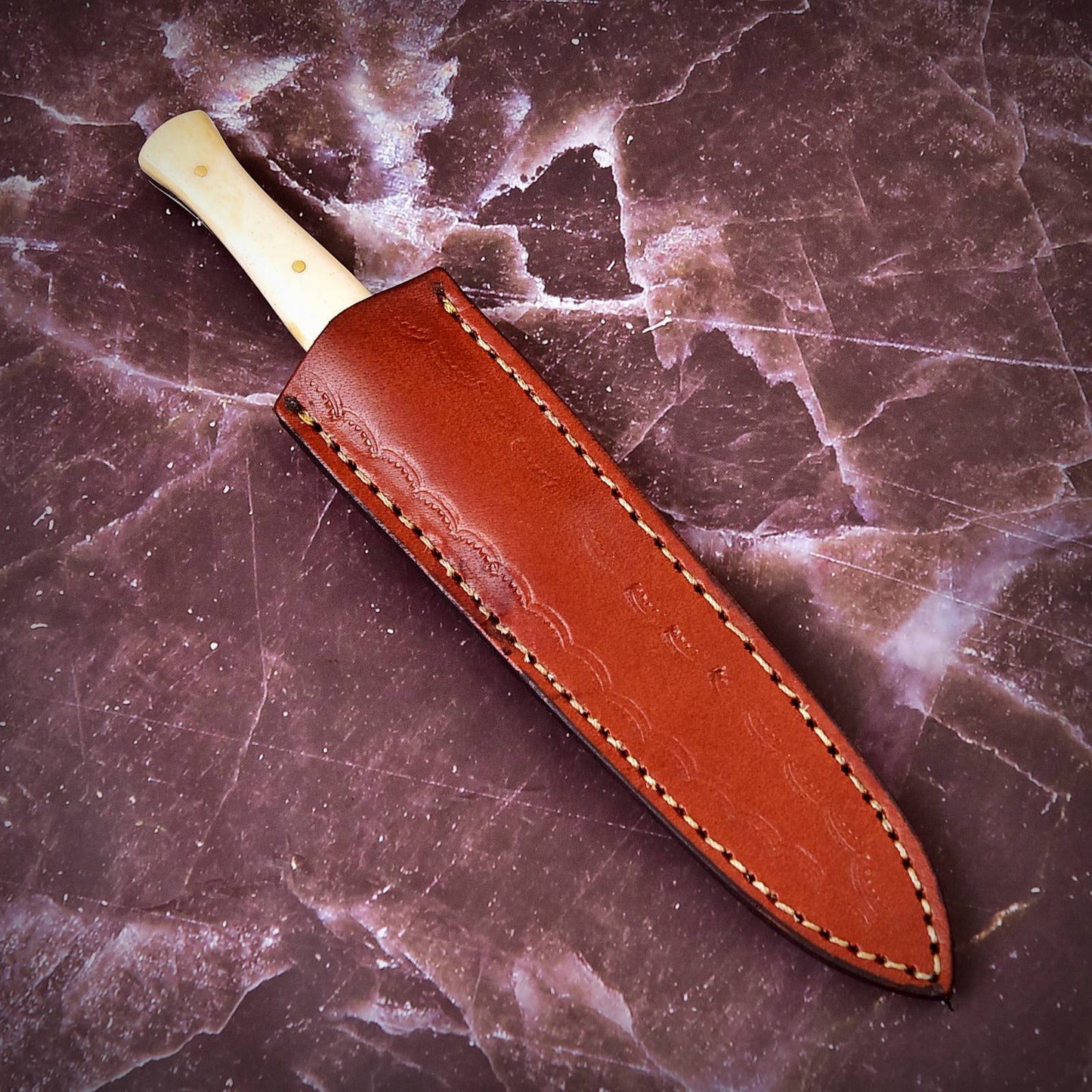 Custom Handmade D2 Steel Hunting Dagger Double Edge Boot Knife Full Tang x-268