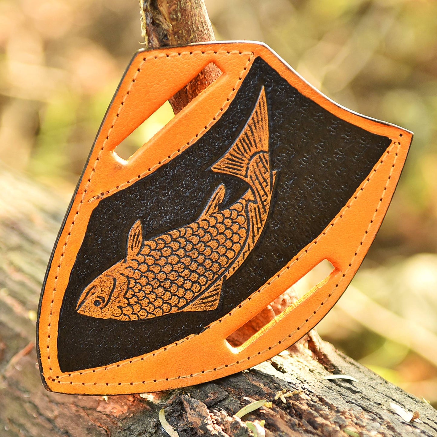 Leather Knife Sheath Pancake design ideal Fix Blade Knife - Pocket knives