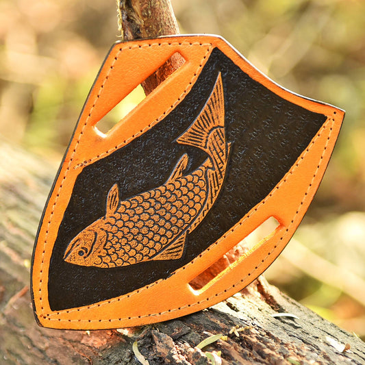 Leather Knife Sheath Pancake design ideal Fix Blade Knife -  Pocket knives