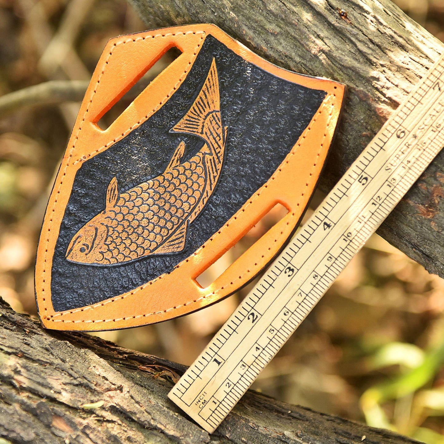 Leather Knife Sheath Pancake design ideal Fix Blade Knife - Pocket knives