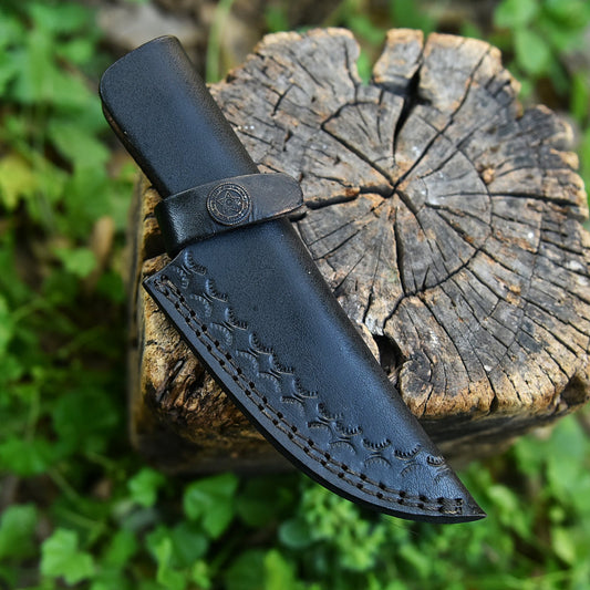 Handcrafted Genuine Leather Fixed Blade Knife Sheath Belt Holster
