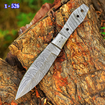 Custom Forged Damascus Steel Full Tang Dagger Knife Blank Blade