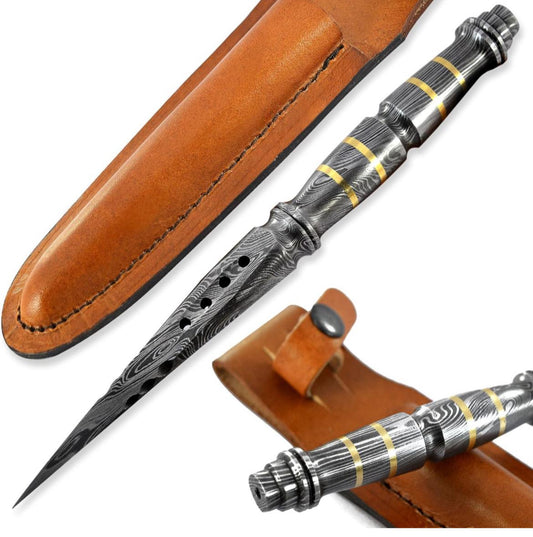 Handmade Double edged Boot knife - Damascus Best Hunting Knife - Gift Knives - Camping knife with Sheath