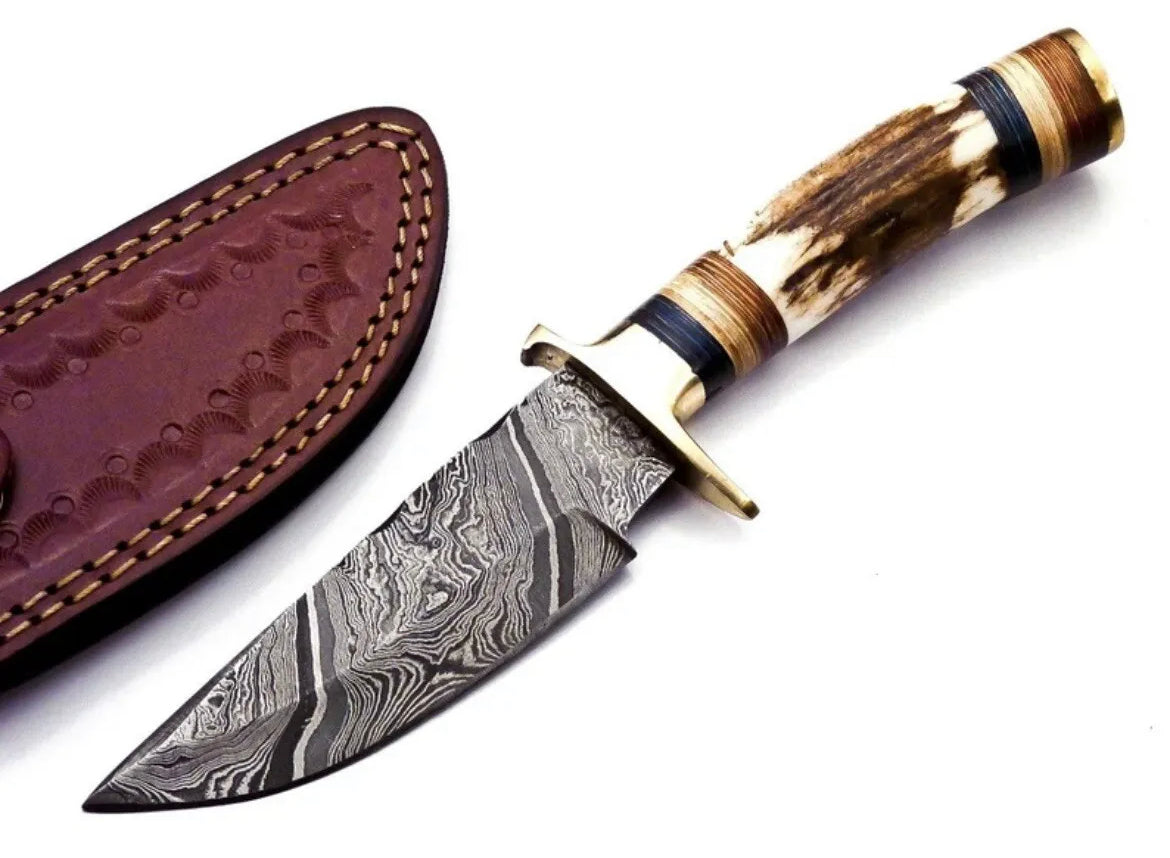 Damascus Steel Knife - Gift for Weddings, Groomsmen, or Father's Day