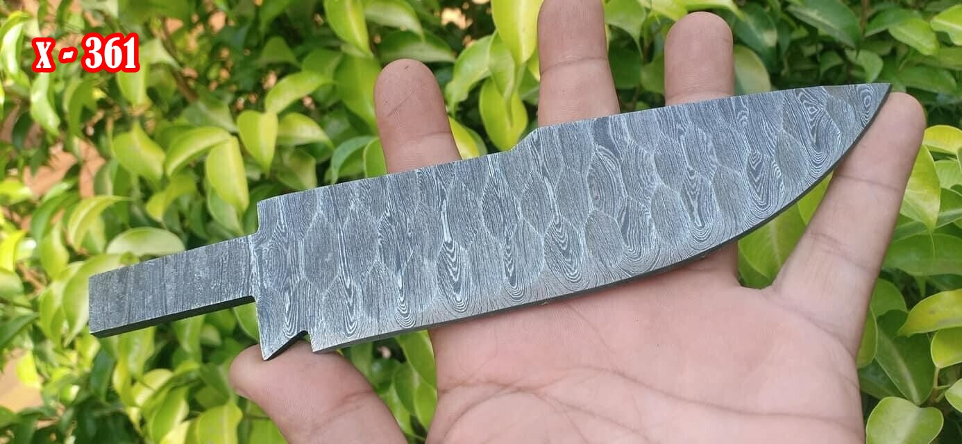 Custom Hand Forged Damascus Steel Blade Full Tang Blank Blade