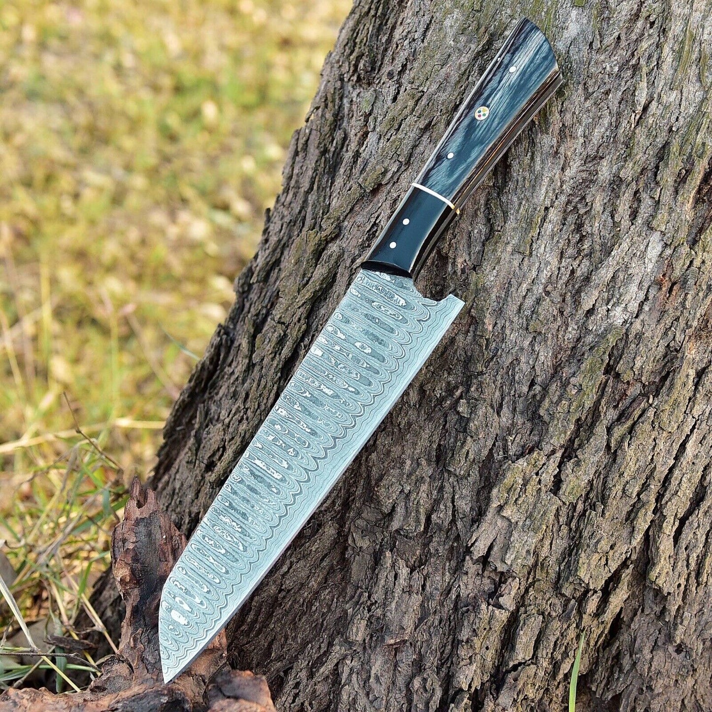 12” Handmade Damascus Chef Knife Hand Forged Japanese Bunka Kitchen Knives x-680