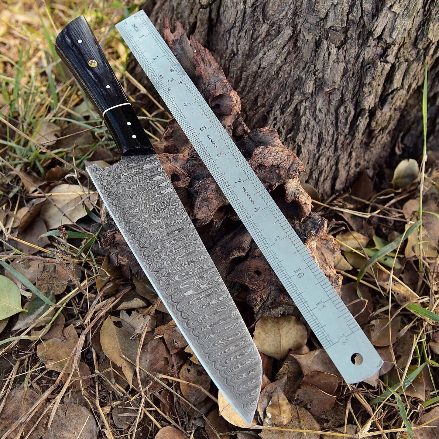 12” Handmade Damascus Chef Knife Hand Forged Japanese Bunka Kitchen Knives x-680