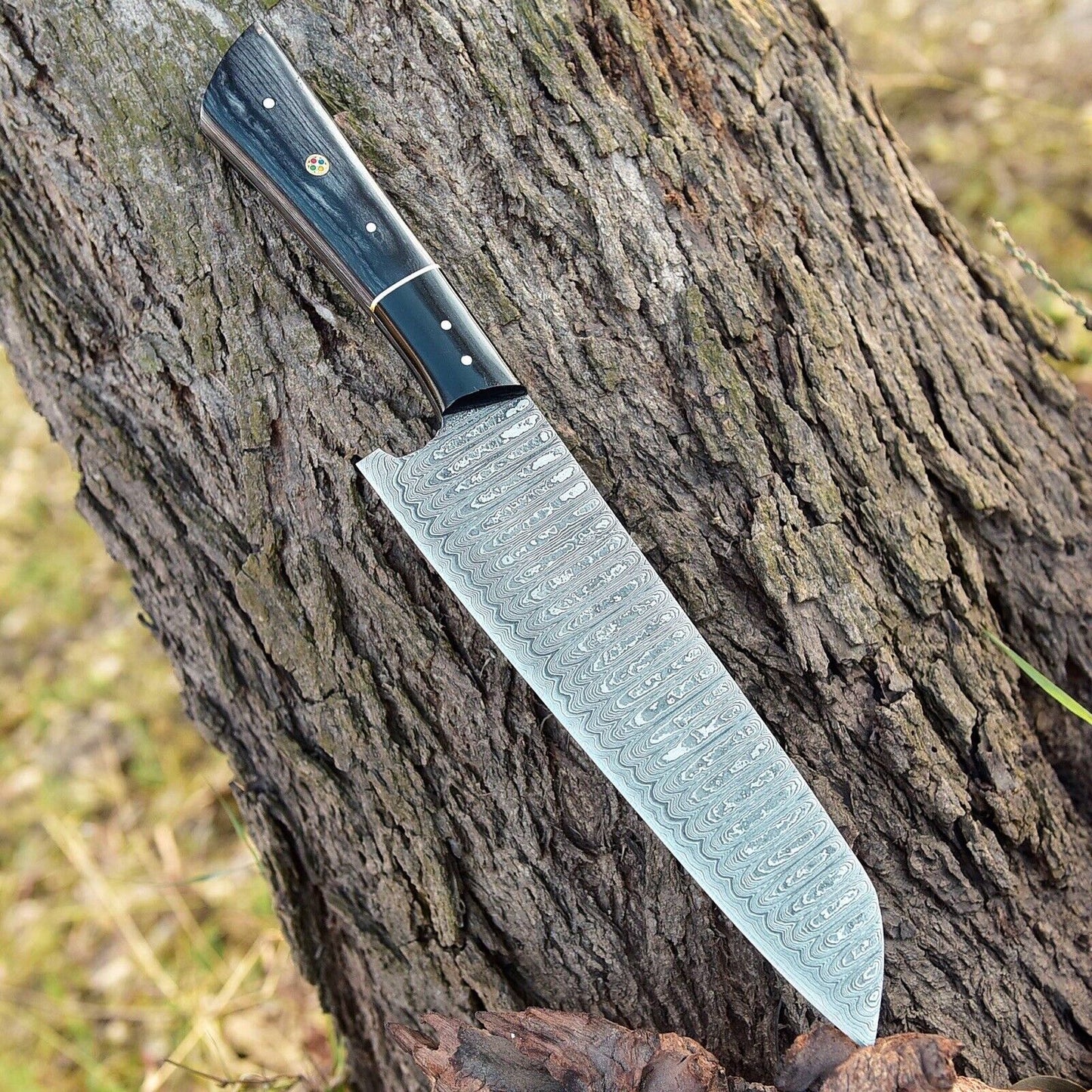 12” Handmade Damascus Chef Knife Hand Forged Japanese Bunka Kitchen Knives x-680