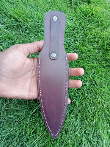 Handmade Double Edge Blade Dagger Knife Boot Knife Sheath