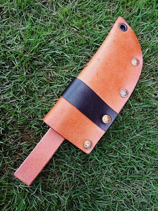 Premium Cowhide Leather Knife Sheath Belt Carry Fixed Blade Sheath
