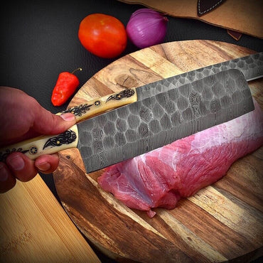 Custom Handmade Damascus Steel Chef Knife Set Premium Kitchen Knives